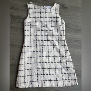 Charlotte Russe Black and White Checkered Midi Dress